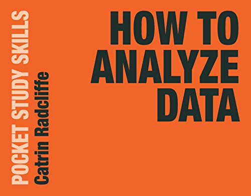 Orange book cover with bold black text: “How to Analyze Data.”