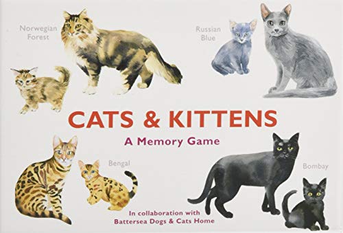 Box cover featuring illustrations of various cat breeds, "Cats & Kittens.