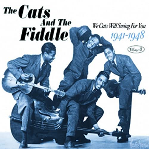 Vintage album cover featuring four Black musicians with instruments.