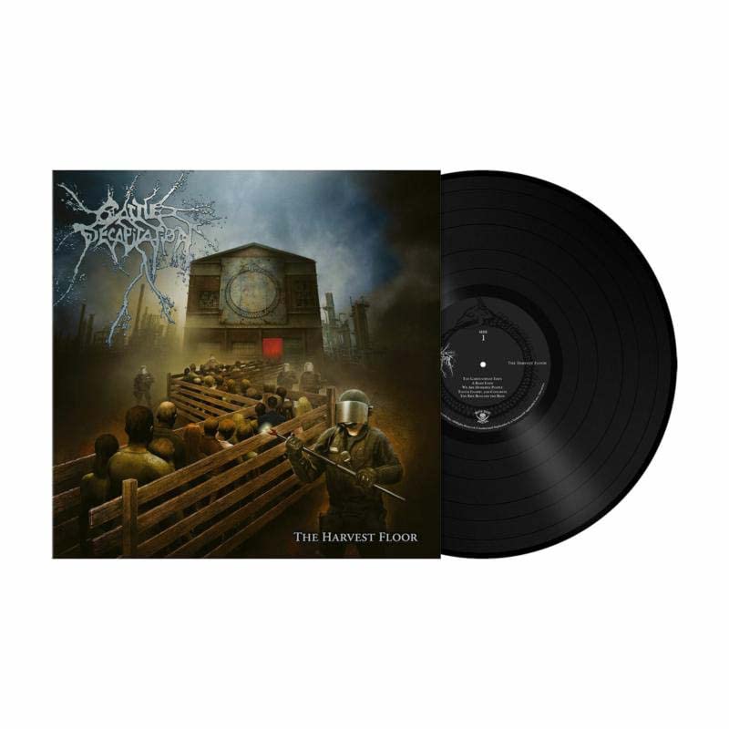 Cattle Decapitation The Harvest Floor vinyl record with cover art showing a riot policeman.