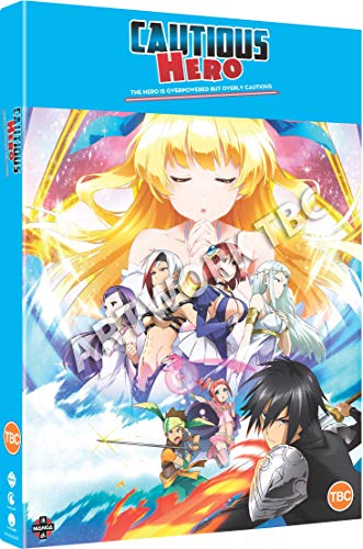 Anime DVD cover art featuring a male warrior and a female goddess with magic.
