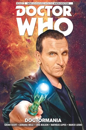 Cover of Doctor Who graphic novel featuring the Ninth Doctor with sonic screwdriver.