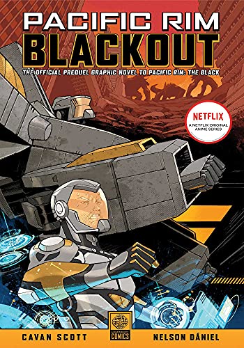Cover of "Pacific Rim: Blackout" graphic novel featuring a pilot and Jaeger.