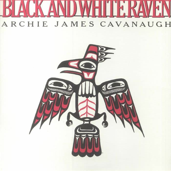 Album cover featuring a stylized red and black raven in Pacific Northwest indigenous style.