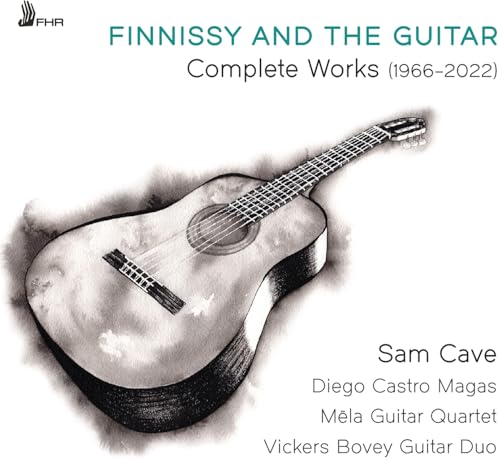 CD cover for "Finnissy and the Guitar" featuring a sketched acoustic guitar.