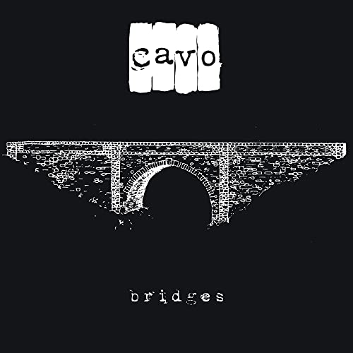 CD cover for Cavo’s “Bridges” with a sketched bridge image.