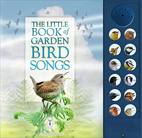 The Little Book of Garden Bird Songs with a sound panel featuring bird buttons.