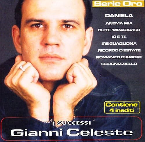CD cover for Gianni Celeste’s “I Successi Serie Oro” featuring his portrait.