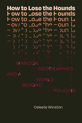 Book cover with repeating text, maroon color, and author Celeste Winston.