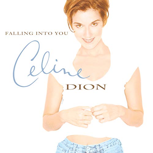 Céline Dion album cover, “Falling Into You”, portrait of singer.
