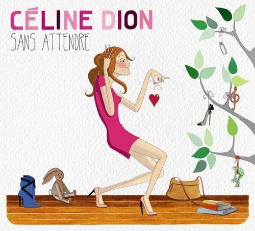 "Album cover art: cartoon woman holding heart-shaped locket, surrounded by shoes and accessories."