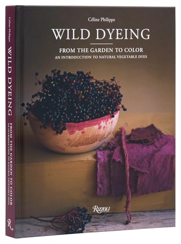 Book cover featuring a bowl of dark berries and purple dyed fabric on wood.