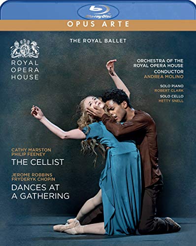 Blu-ray cover for "The Cellist Dances Gathering" featuring ballet dancers.
