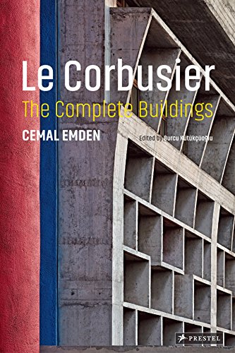 Book cover for “Le Corbusier: The Complete Buildings” featuring concrete architecture.