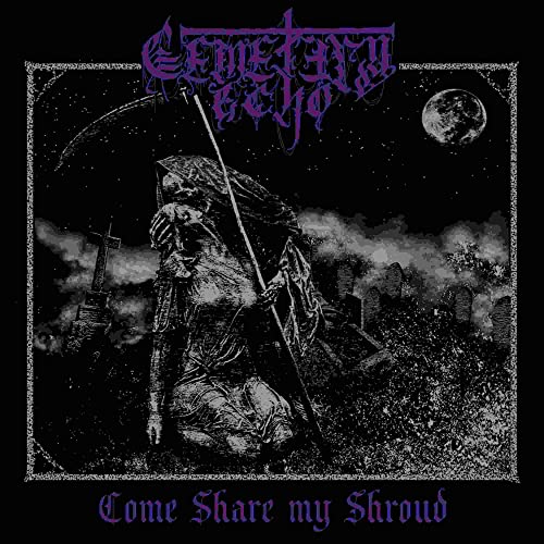 Dark album cover featuring a cloaked grim reaper in a graveyard.