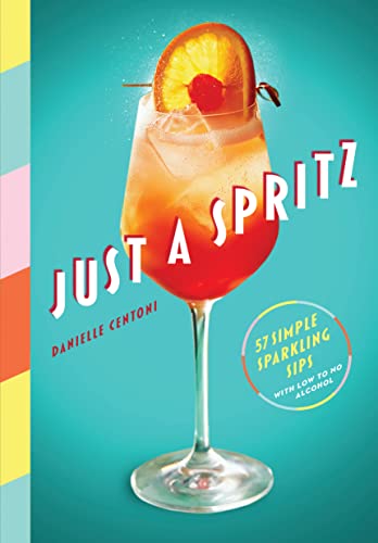 Book cover featuring a tall glass of orange cocktail with a fruit garnish.