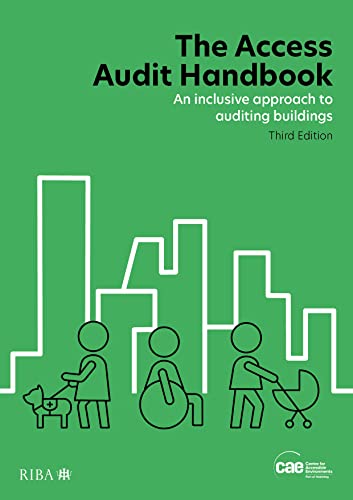 Green book cover with line drawings of people and accessibility aids.