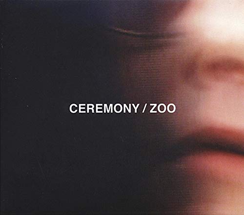 Vinyl record cover for Ceremony’s “Zoo” with blurred facial features.