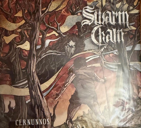 CD cover art: dark, illustrated forest scene with figures and text.