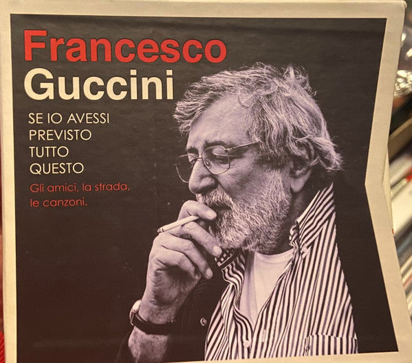 DVD cover featuring a portrait of Francesco Guccini with a cigarette.