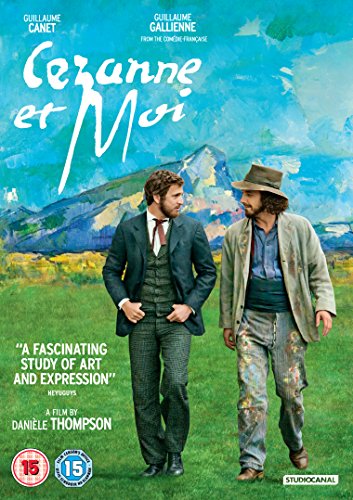 DVD cover for "Cezanne et Moi" featuring two men walking in a landscape.