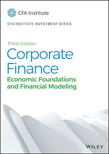Book cover: “Corporate Finance” third edition, teal text on white, with angled pages.