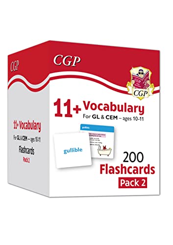 CGP 11+ Vocabulary flashcards box set for ages 10-11, Pack 2.