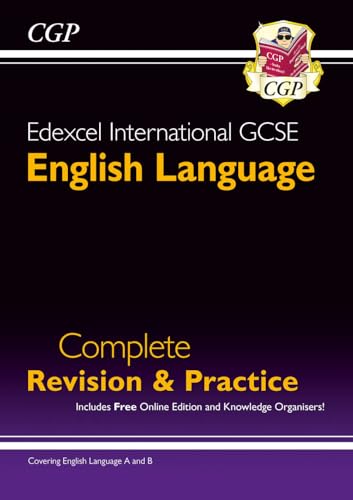 Edexcel International GCSE English Language revision guide, black and purple cover.