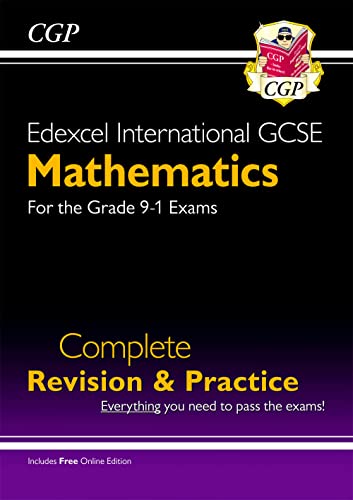 CGP Edexcel International GCSE Mathematics revision and practice book cover with black and purple background.