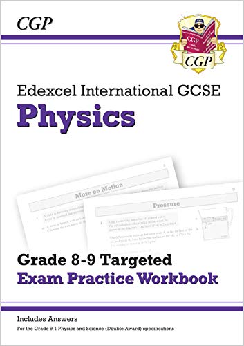 CGP Edexcel International GCSE Physics Grade 8-9 Targeted Exam Practice Workbook cover.