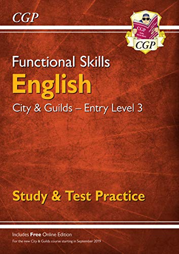 Red cover book: “Functional Skills English” City & Guilds Entry Level 3.