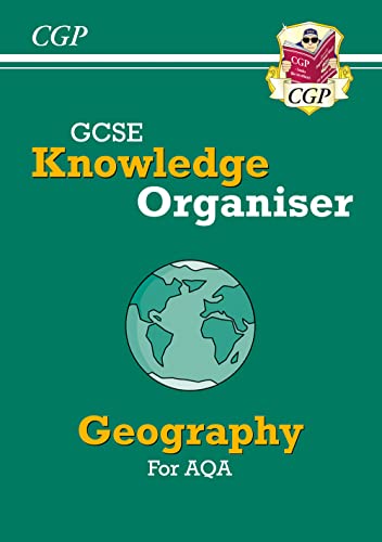 Green cover with “GCSE Geography Knowledge Organiser” text and a world globe.