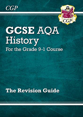 GCSE History AQA revision guide cover, teal background, white text.