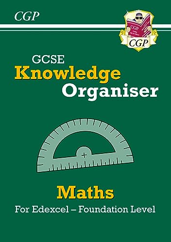 Green cover of a GCSE Maths Knowledge Organiser with a protractor.