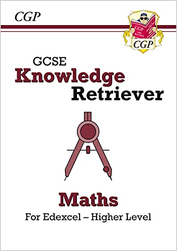 GCSE Maths Knowledge Retriever book cover with compass illustration.