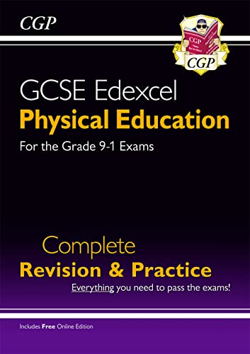 GCSE Physical Education revision guide book, black cover with yellow text.