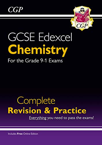 Black GCSE Chemistry revision guide with yellow and white text.