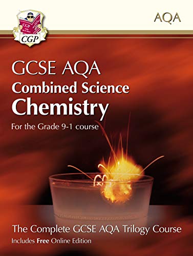 GCSE Chemistry textbook cover with a burning test tube image.