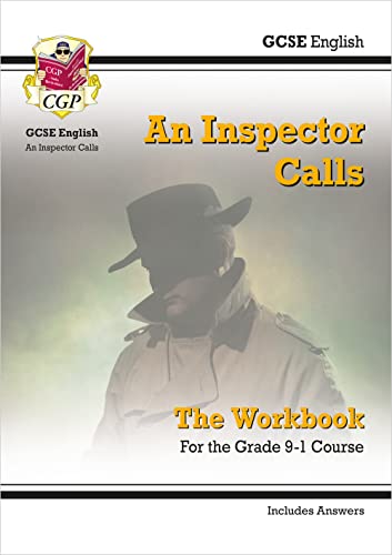 GCSE English workbook cover featuring a man in a hat.