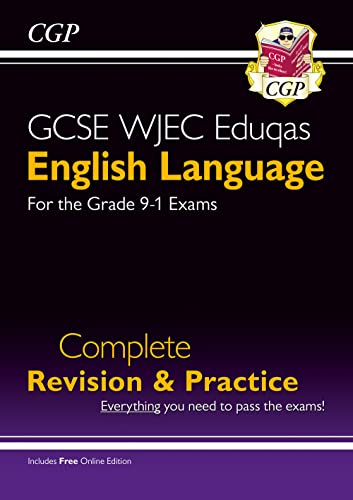 CGP GCSE WJEC Eduqas English Language revision and practice book cover.