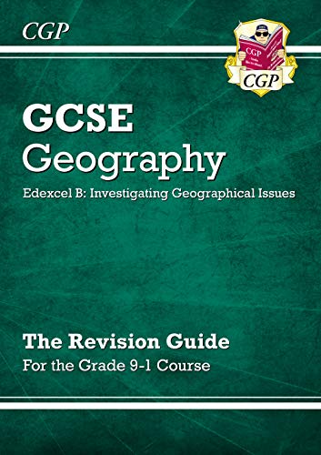 CGP GCSE Geography Edexcel B Revision Guide with a green background and logo.
