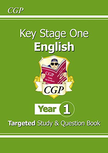Green CGP Year 1 English Targeted Study and Question Book cover.