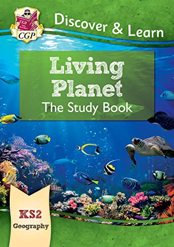 KS2 Geography study book cover with coral reef and marine life.