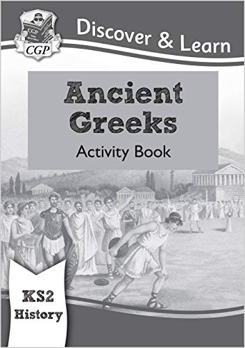 KS2 history activity book cover with images of Ancient Greeks.