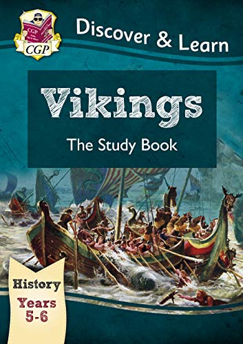 Cover of a history study book about Vikings, with a ship illustration.