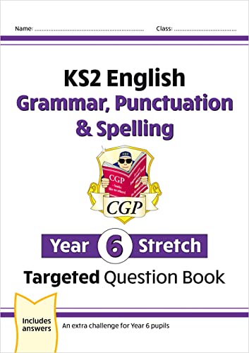 CGP Year 6 English Grammar, Punctuation and Spelling targeted question book cover.