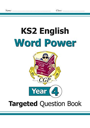 Front cover of a CGP Year 4 KS2 English Word Power targeted question book.
