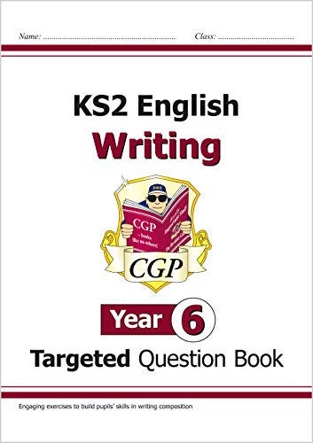 KS2 English Writing Year 6 question book cover with cartoon mascot.