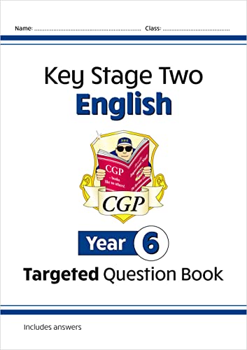 CGP Key Stage Two English Year 6 Targeted Question Book cover with mascot.