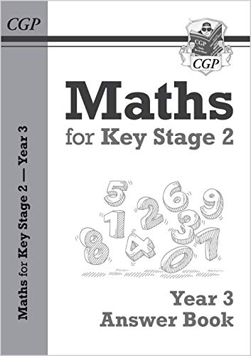 CGP Maths answer book for Key Stage 2, Year 3, with numbers.